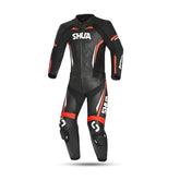 SHUA INFINITY 2 PC Moto Homem Fatos Preto Vermelho - imagem frontal do terno